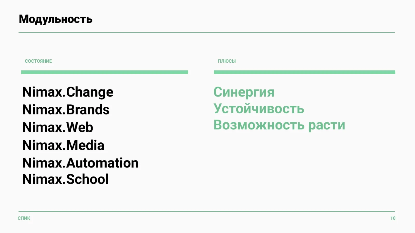 Слайд 6: Модульность