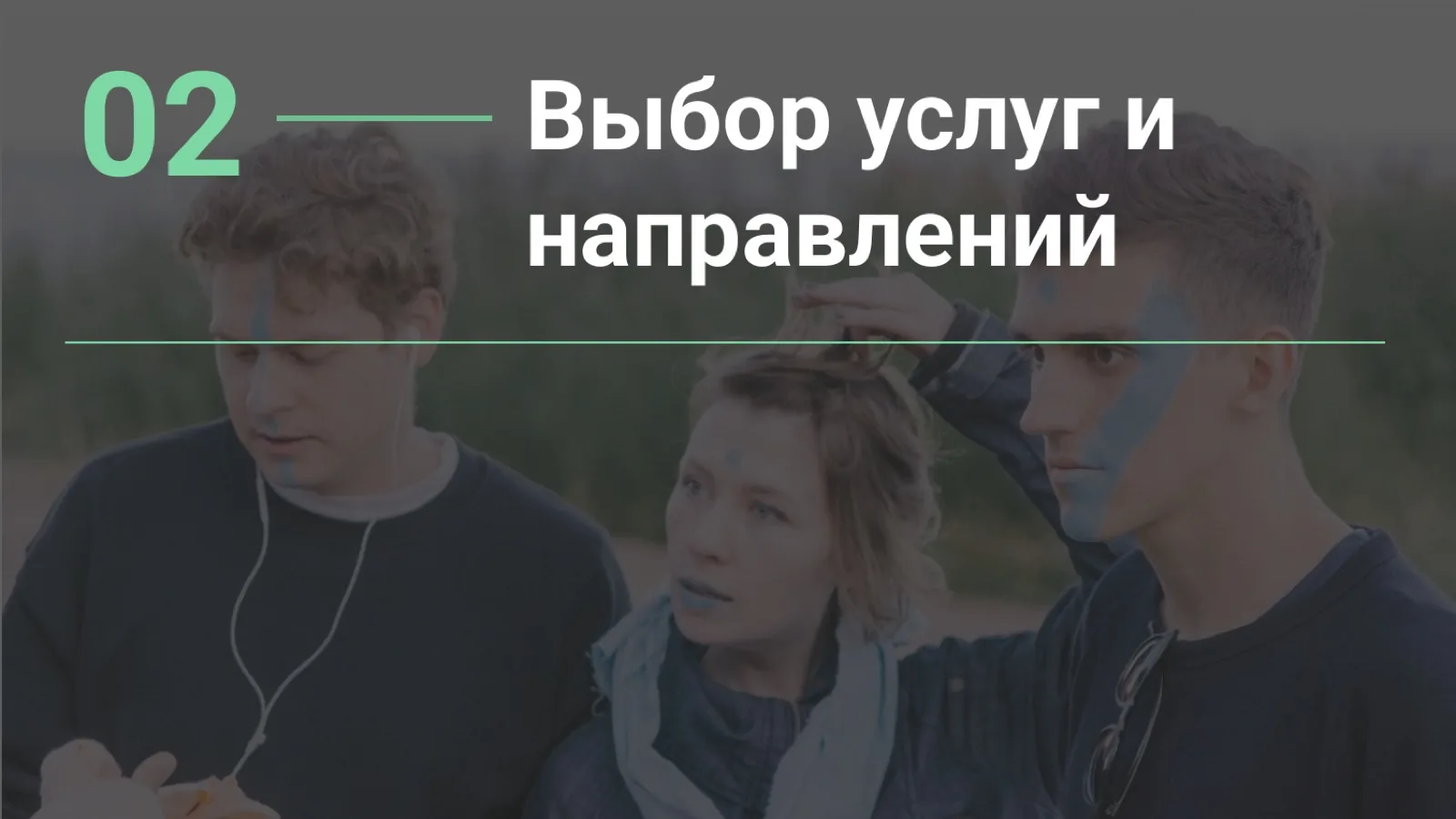 Слайд 21: Глава 2. Выбор услуг и направлений
