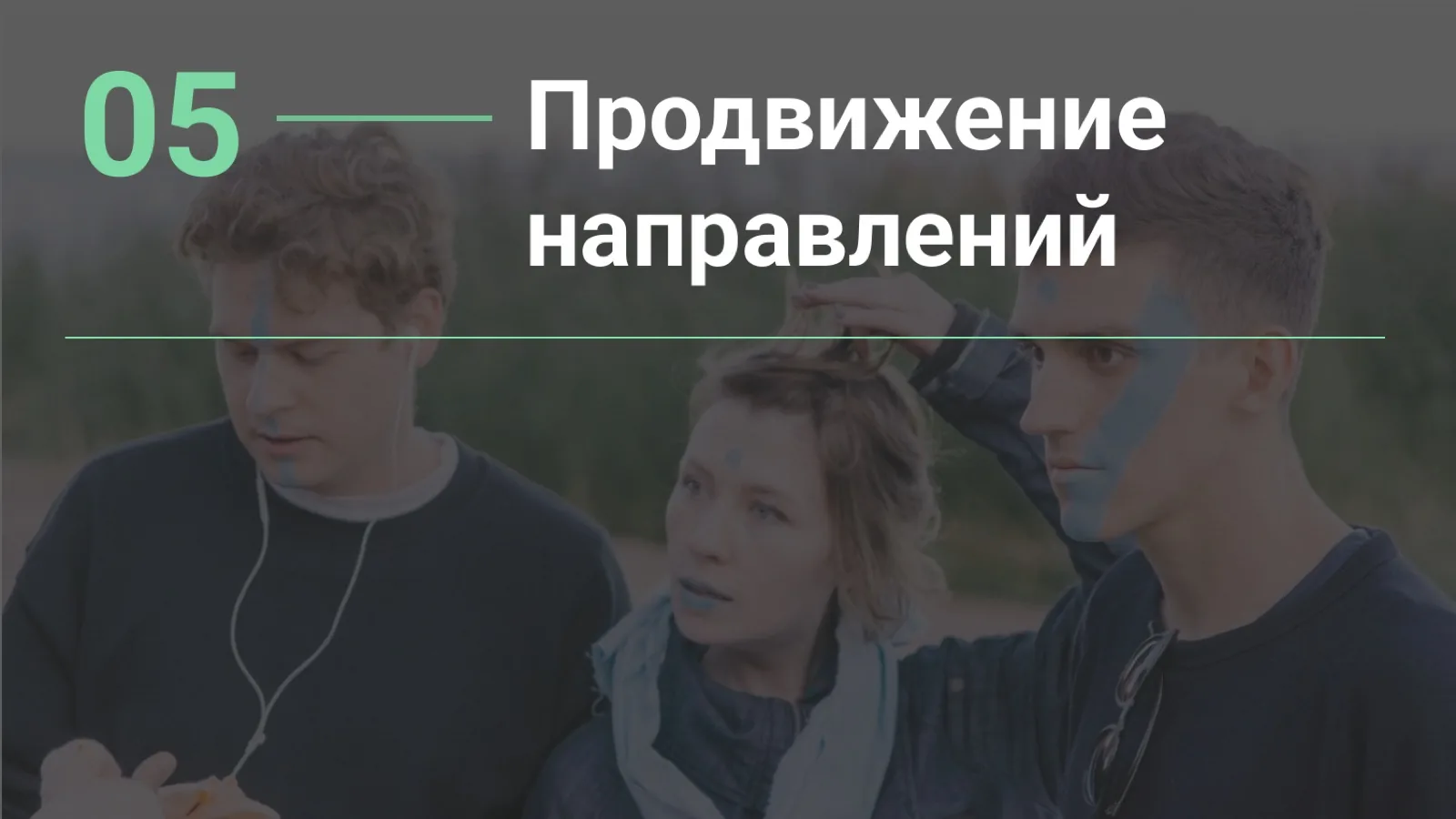 Слайд 41: Глава 5. Продвижение направлений